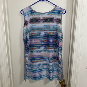 Multicolor sleeveless tunic